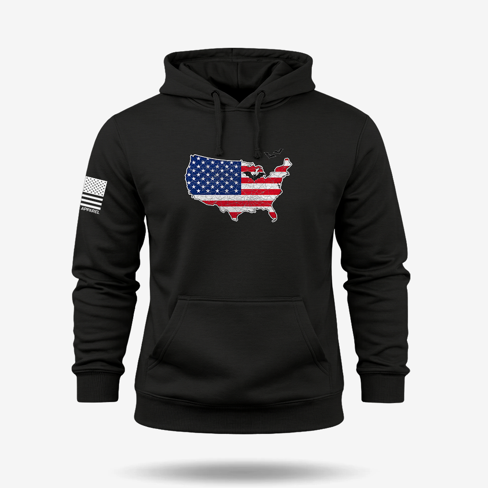 American Haunted Flag Hoodie