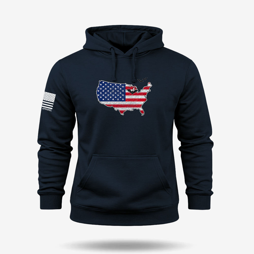American Haunted Flag Hoodie