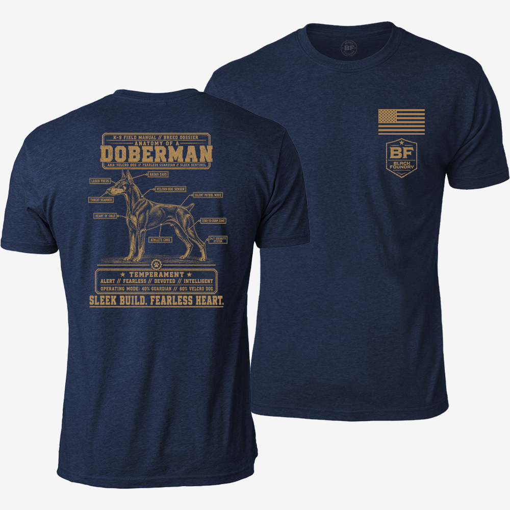 Anatomy of a Doberman T Shirt