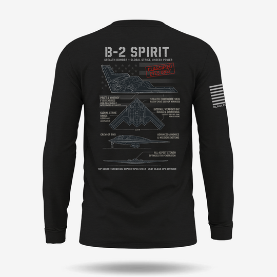 B-2 Spirit Schematic Long Sleeve