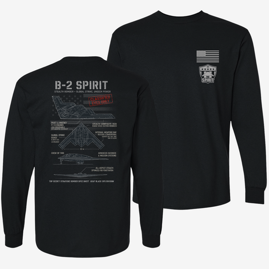 B-2 Spirit Schematic Long Sleeve