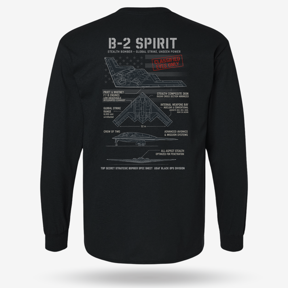 B-2 Spirit Schematic Long Sleeve