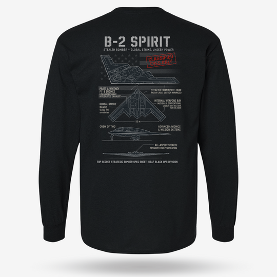 B-2 Spirit Schematic Long Sleeve