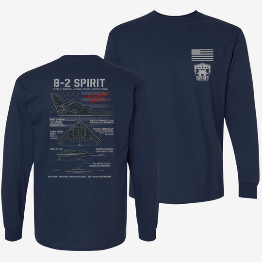B-2 Spirit Schematic Long Sleeve