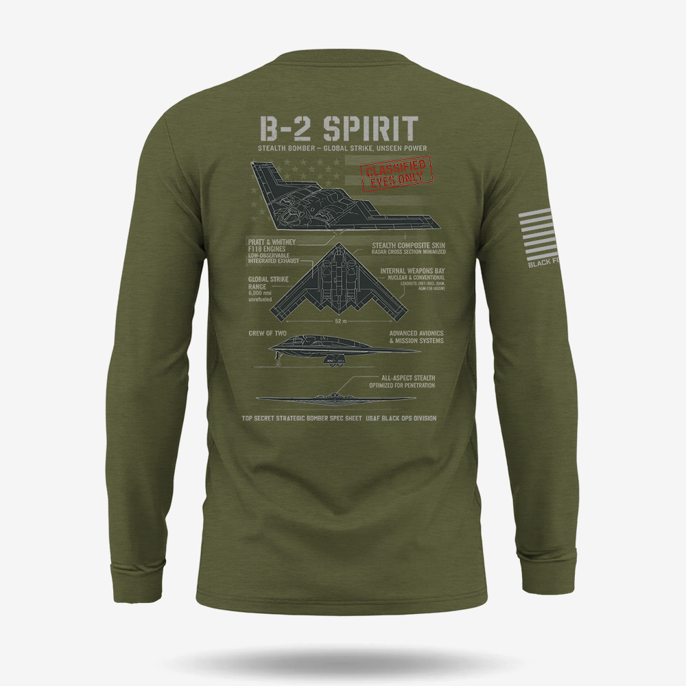 B-2 Spirit Schematic Long Sleeve