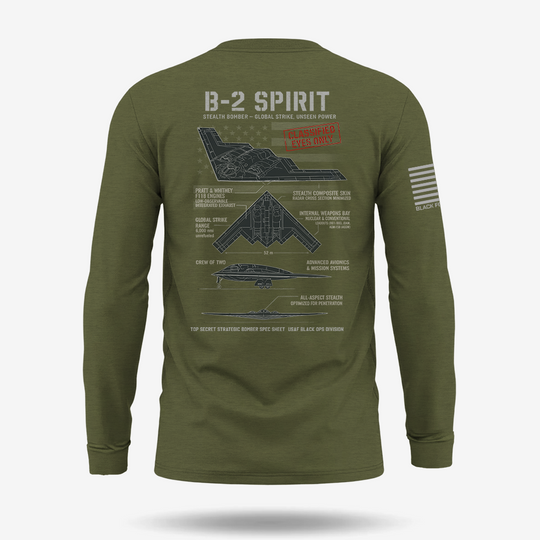 B-2 Spirit Schematic Long Sleeve