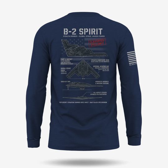 B-2 Spirit Schematic Long Sleeve