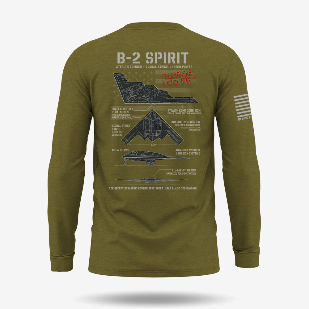 B-2 Spirit Schematic Long Sleeve