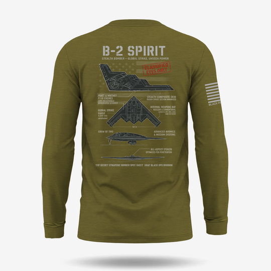 B-2 Spirit Schematic Long Sleeve