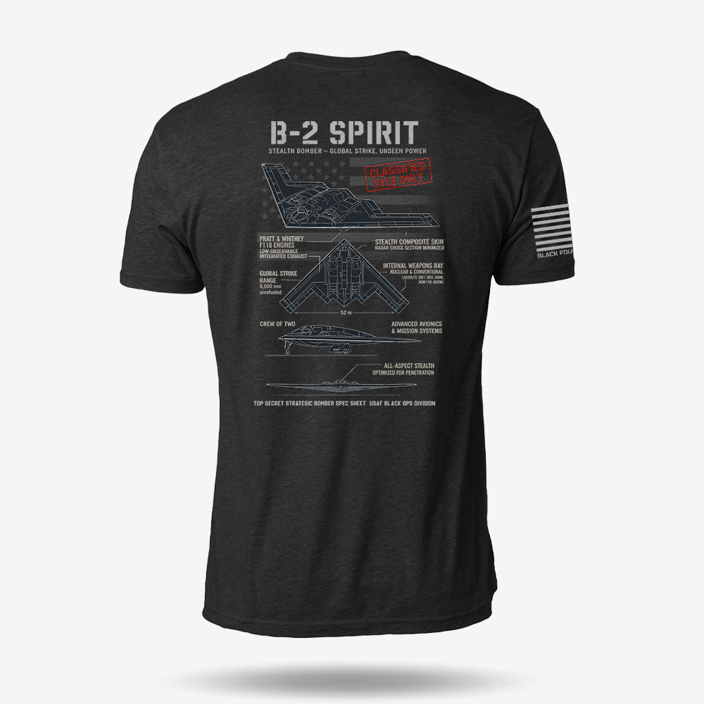 B-2 Spirit Schematic T Shirt