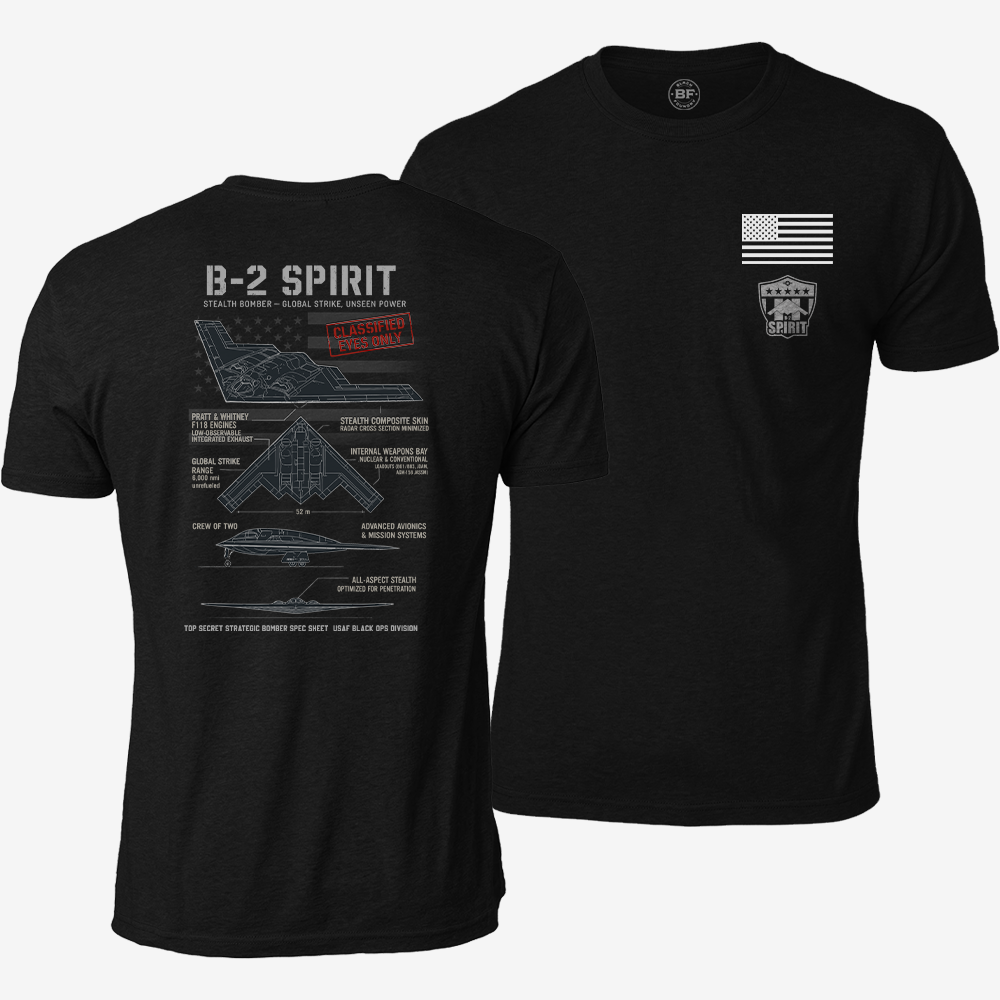 B-2 Spirit Schematic T Shirt