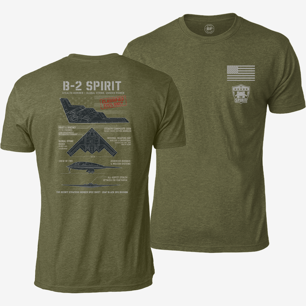 B-2 Spirit Schematic T Shirt