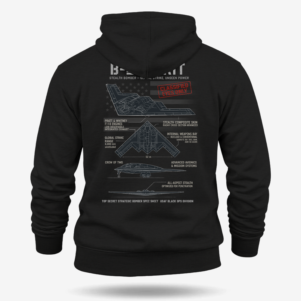 B-2 Spirit Schematic Hoodie