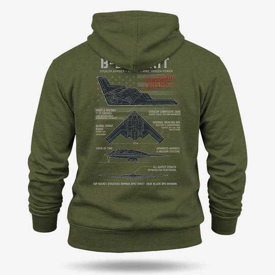 B-2 Spirit Schematic Hoodie
