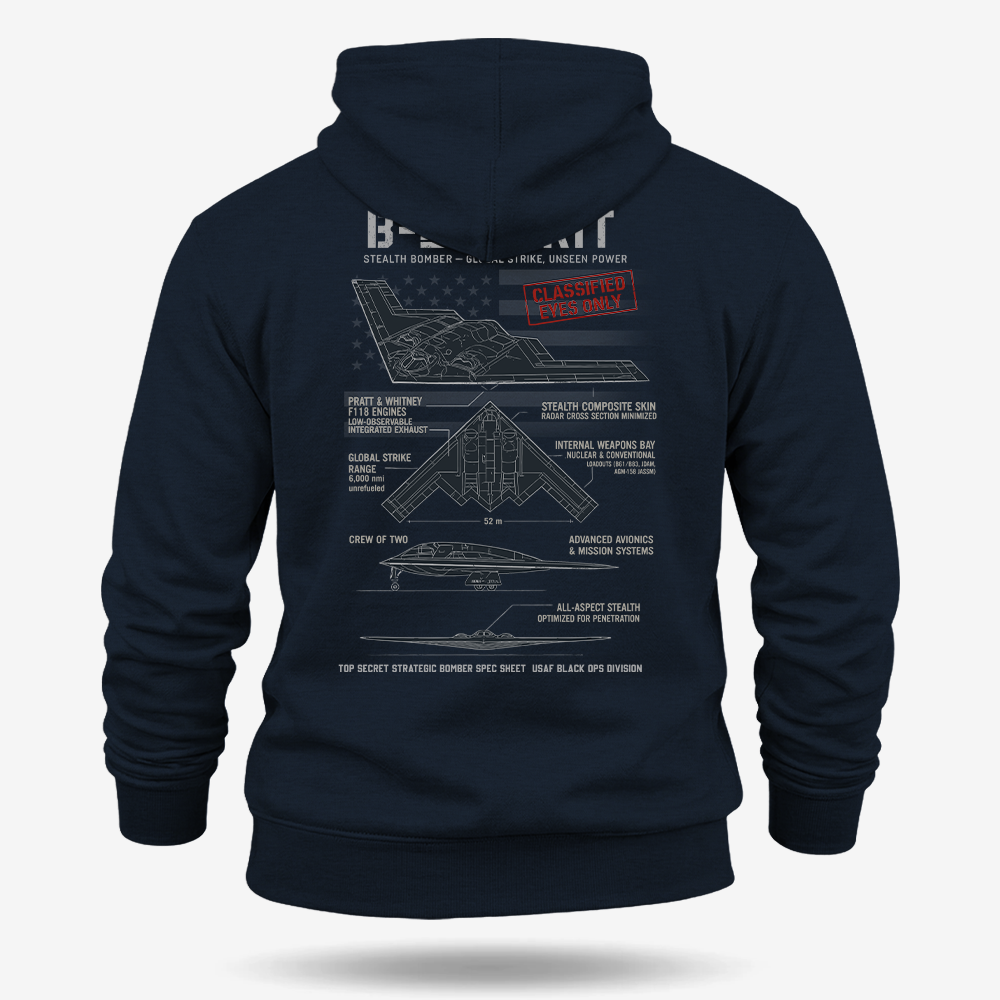 B-2 Spirit Schematic Hoodie