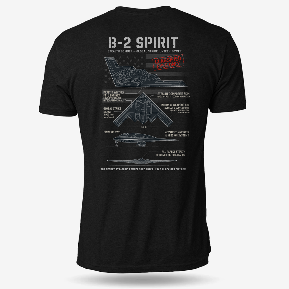 B-2 Spirit Schematic T Shirt