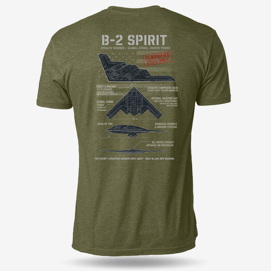 B-2 Spirit Schematic T Shirt
