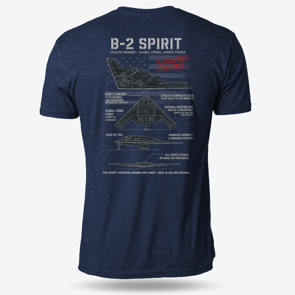 B-2 Spirit Schematic T Shirt
