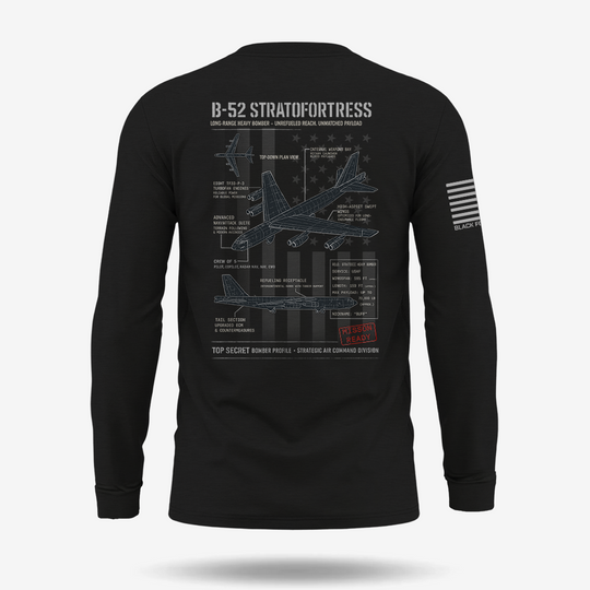 B-52 Stratofortress Schematic Long Sleeve