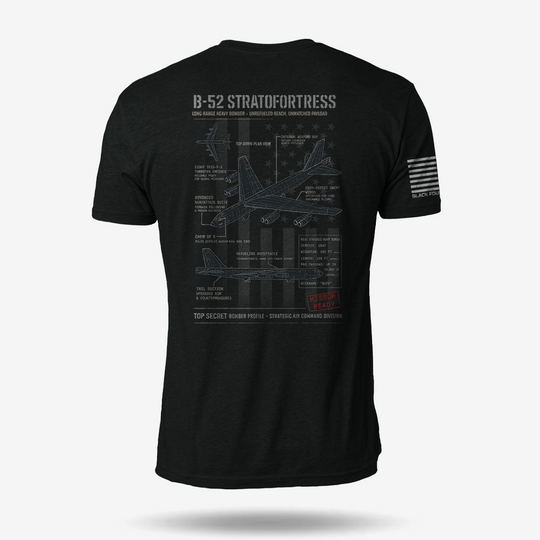B-52 Stratofortress Schematic T Shirt