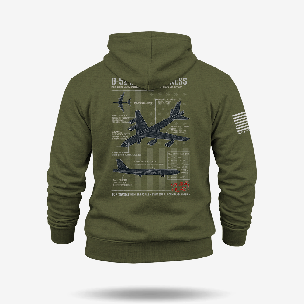 B-52 Stratofortress Schematic Hoodie