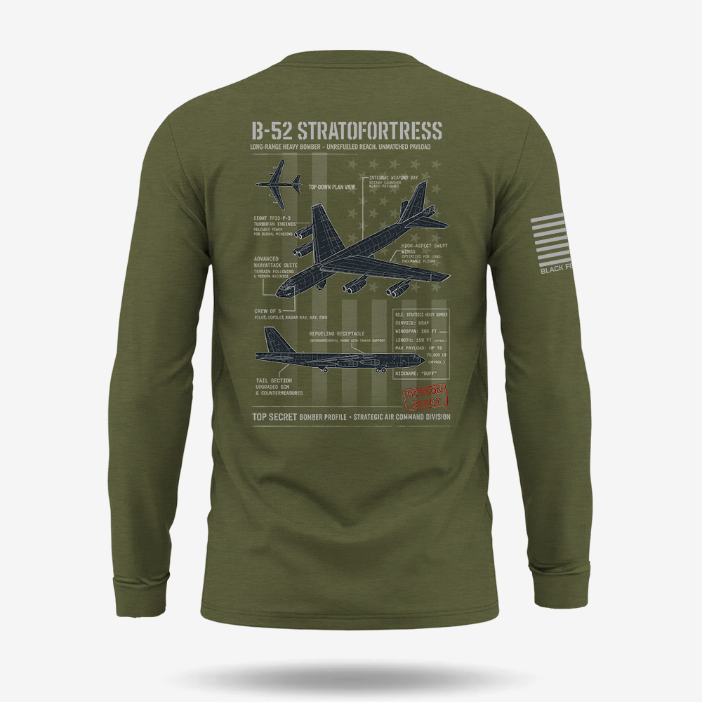 B-52 Stratofortress Schematic Long Sleeve
