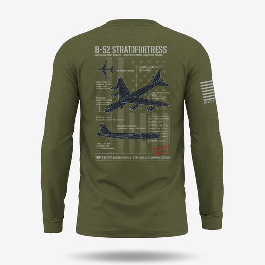 B-52 Stratofortress Schematic Long Sleeve