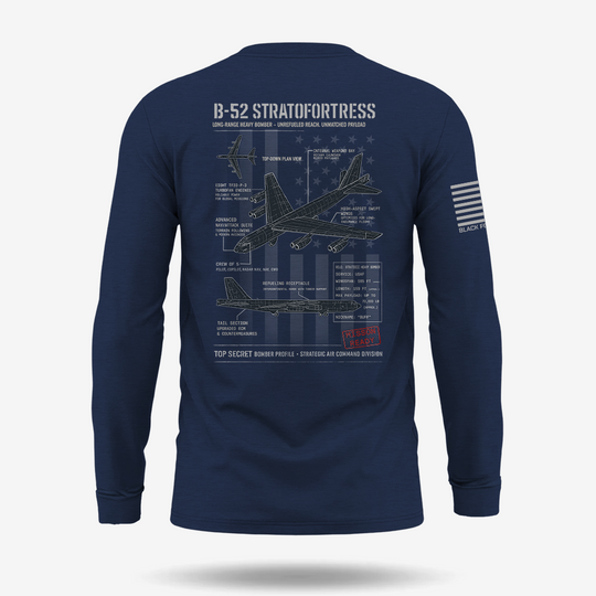 B-52 Stratofortress Schematic Long Sleeve
