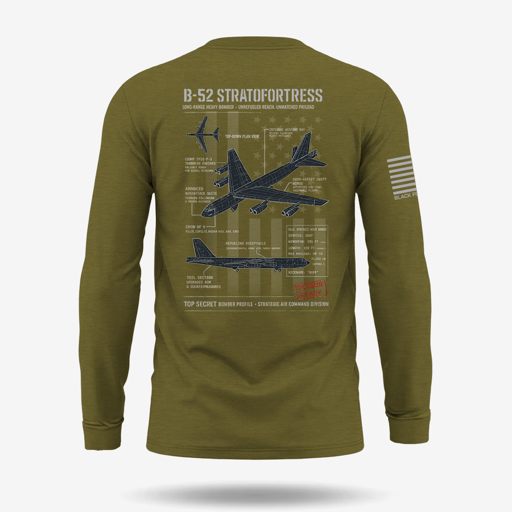 B-52 Stratofortress Schematic Long Sleeve