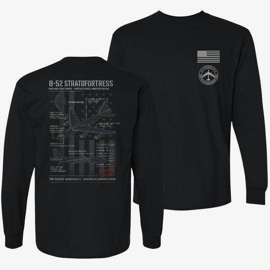 B-52 Stratofortress Schematic Long Sleeve
