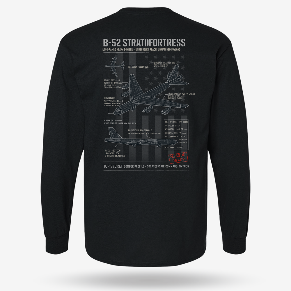B-52 Stratofortress Schematic Long Sleeve