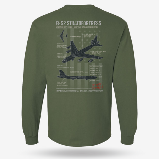 B-52 Stratofortress Schematic Long Sleeve