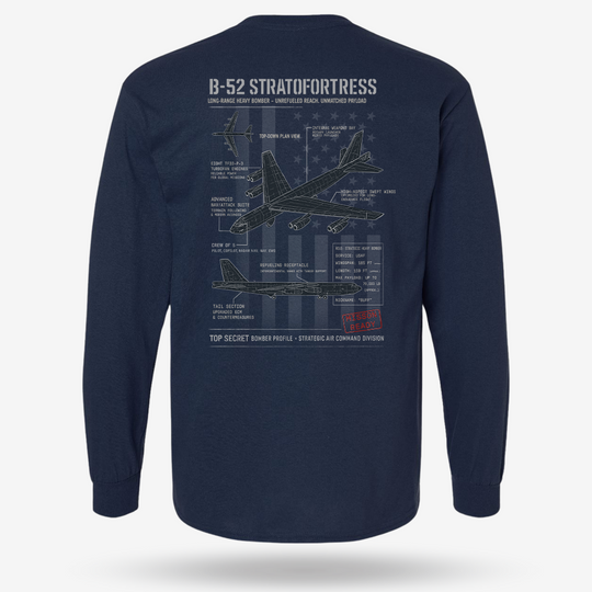 B-52 Stratofortress Schematic Long Sleeve