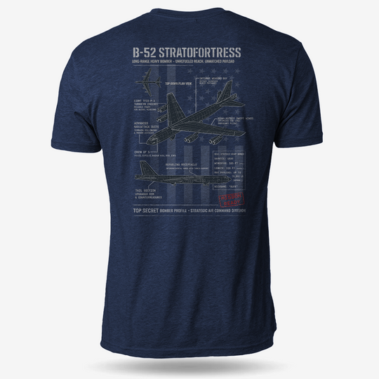 B-52 Stratofortress Schematic T Shirt