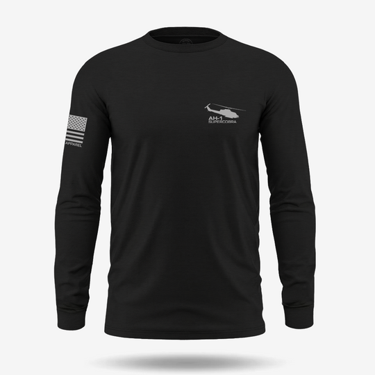 Bell AH-1 SuperCobra Schematic Long Sleeve