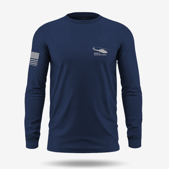 Bell AH-1 SuperCobra Schematic Long Sleeve
