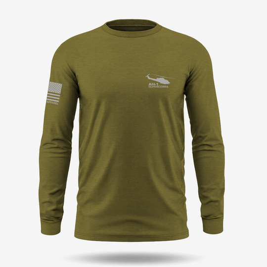 Bell AH-1 SuperCobra Schematic Long Sleeve