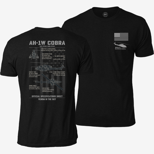 Bell AH-1 SuperCobra Schematic T Shirt