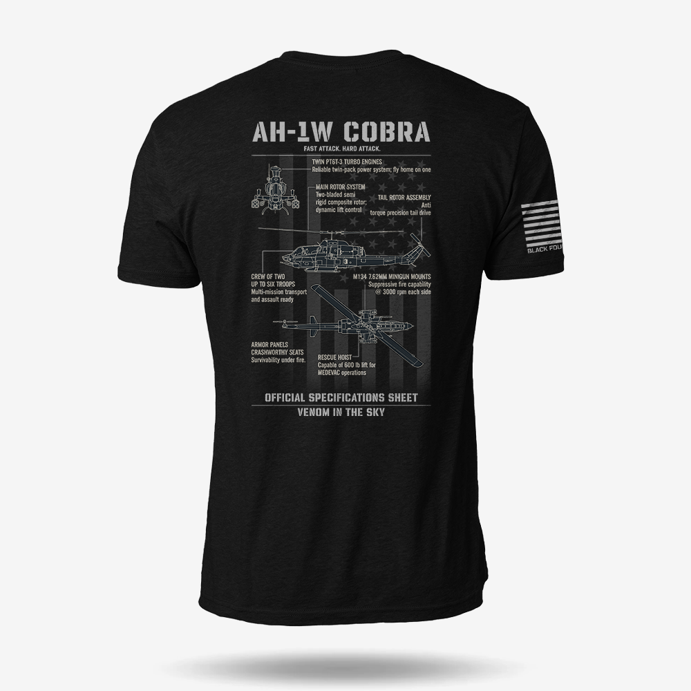 Bell AH-1 SuperCobra Schematic T Shirt