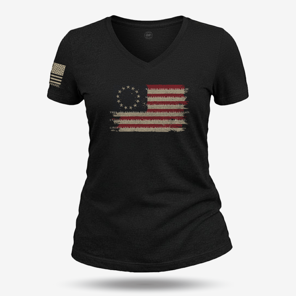 Betsy Ross America Flag Declaration Women&