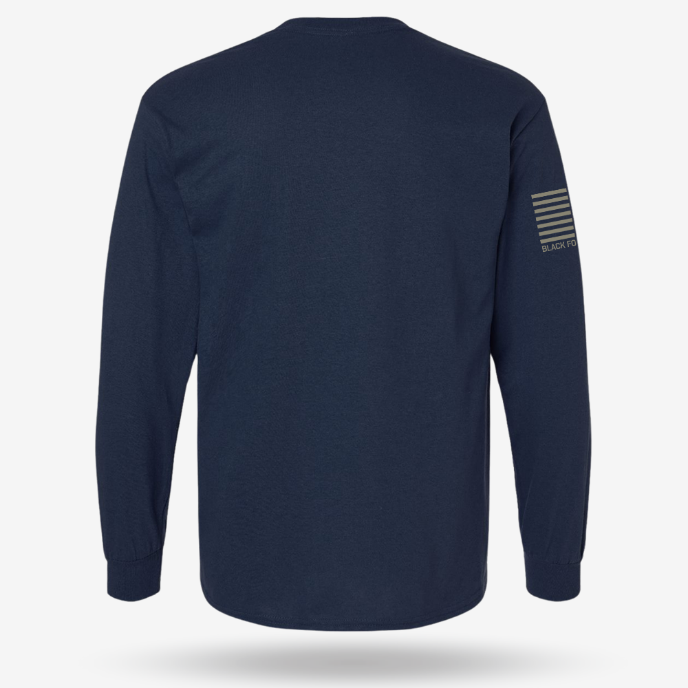 Betsy Ross America Flag Declaration Long Sleeve