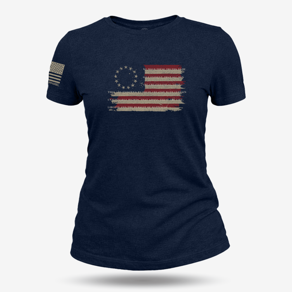 Betsy Ross America Flag Declaration Women&