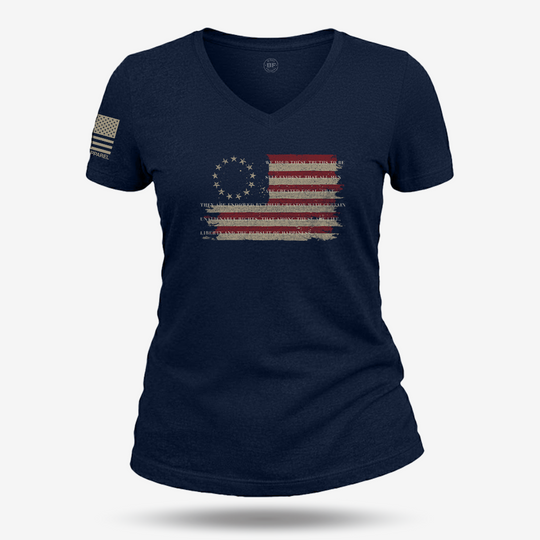 Betsy Ross America Flag Declaration Women&