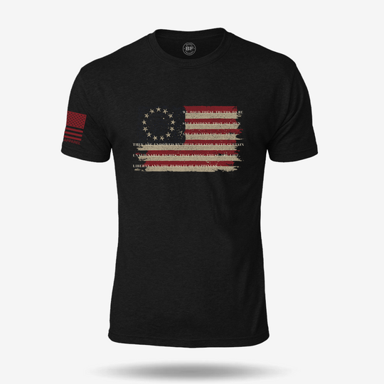 Betsy Ross America Flag Declaration T Shirt