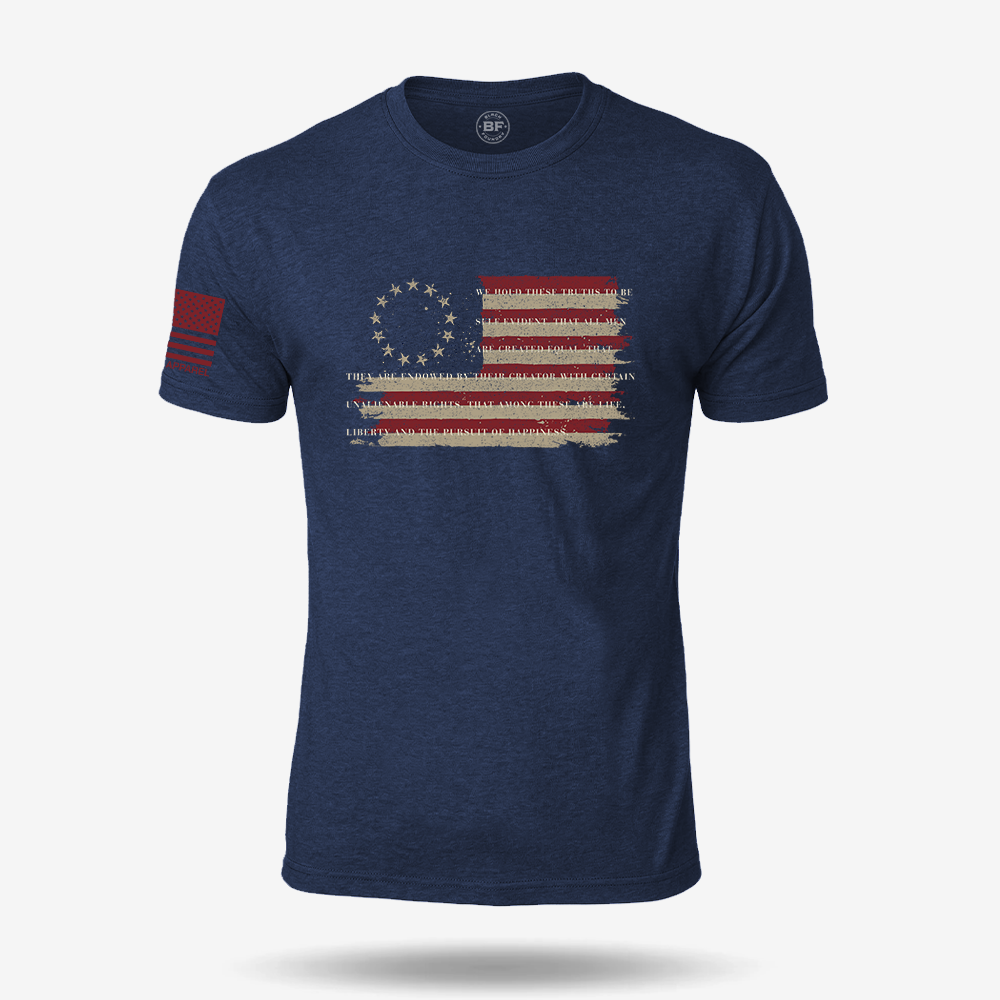 Betsy Ross America Flag Declaration T Shirt