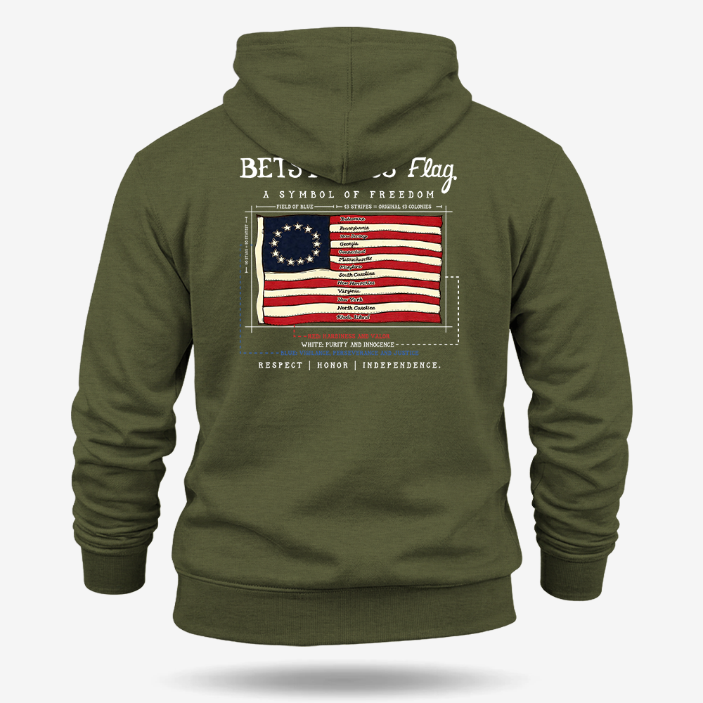 Betsy Ross Flag Hoodie