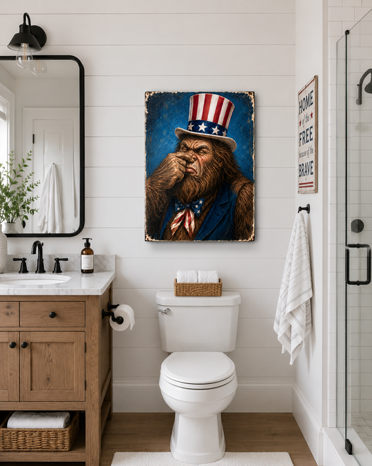 Bigfoot Smells Freedom - Canvas Poster