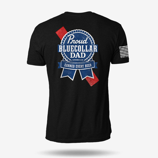 Blue Collar Dad T Shirt