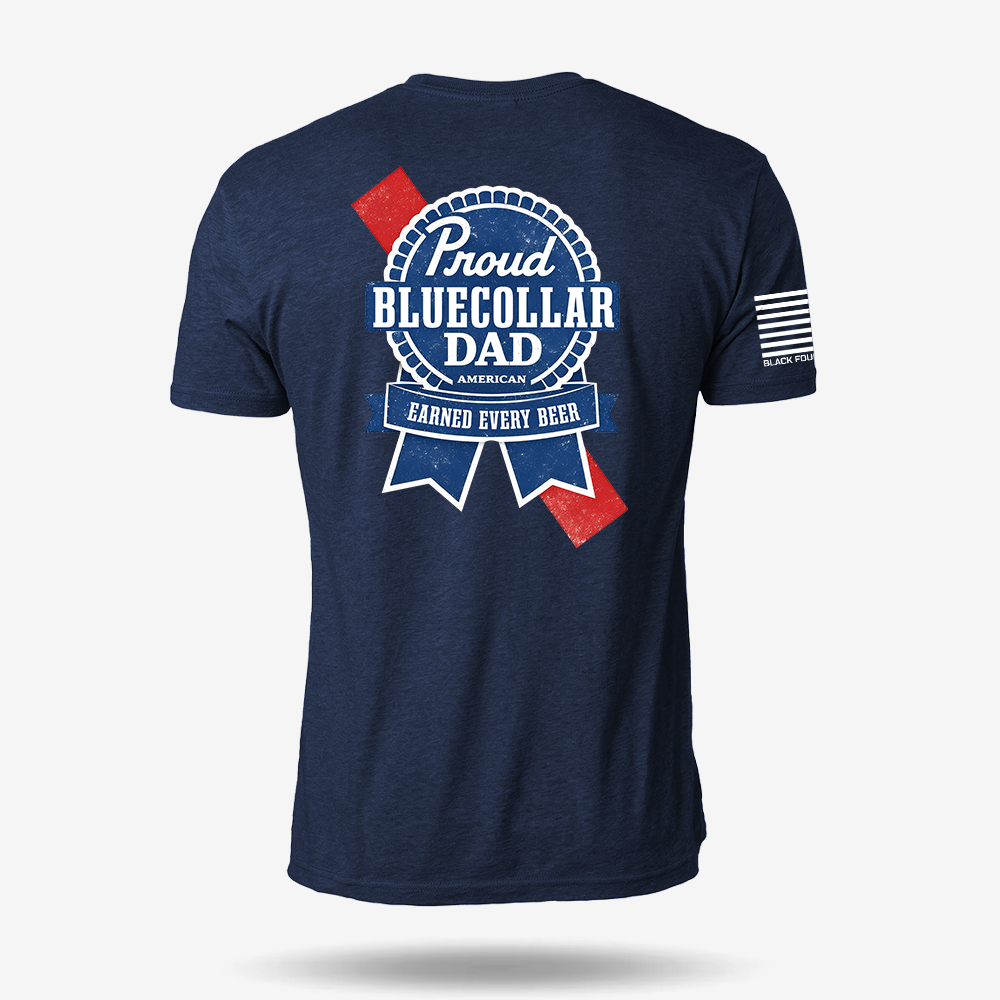 Blue Collar Dad T Shirt