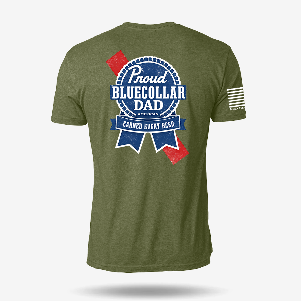 Blue Collar Dad T Shirt